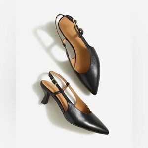 NWT Madewell Debbie Slingback Pump in true black - 8